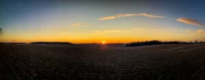 A glorious spring Sunset